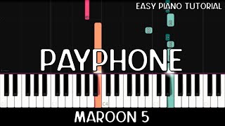Maroon 5 - Payphone (Easy Piano Tutorial)