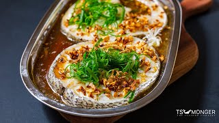 [ 1 MIN RECIPE ] How To Make Steam Cod Fish Cantonese Style Steam Cod Fish With Kikkoman