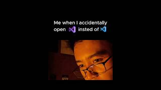Vscode vs visual studio.    #coding #correctcoding #softwareengineer #codingbat  #codingmeme