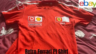 Ferrari F1 Retro Shirt Review EBay Unpacking