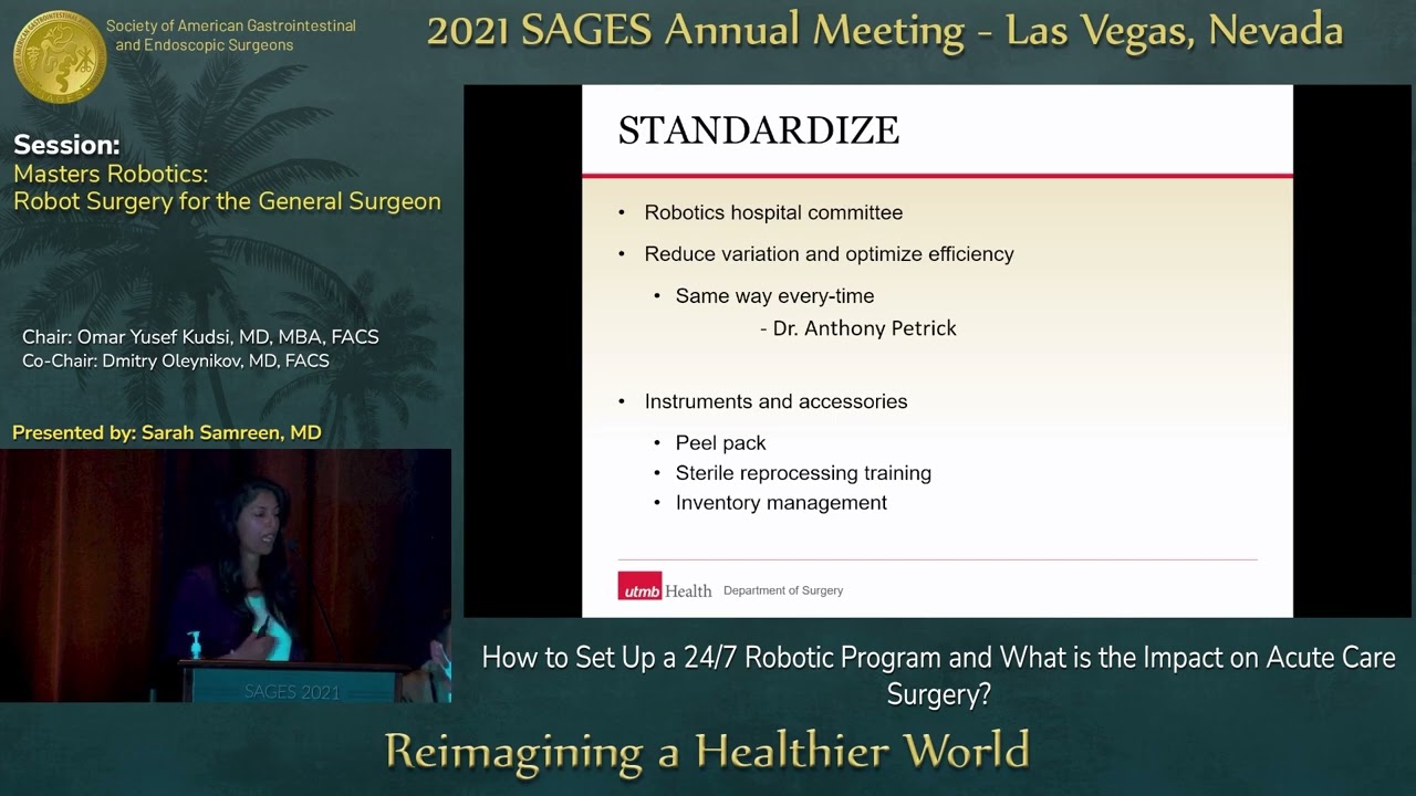 How to Set Up a 24/7 Robotic Program and What is the Impact on Acute Care Surgery?