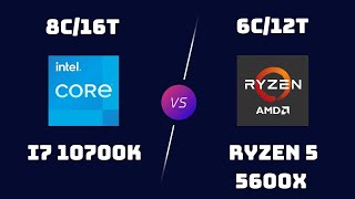 Intel Core i7-10700K vs AMD Ryzen 5 5600X – 8 Cores vs 6 Cores Gaming Showdown