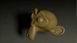(BLENDER ANIMATION) - Monkey and the Flat Surface
