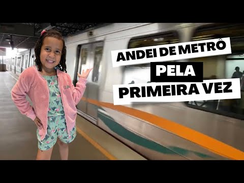 Andei de metrô pela primeira vez