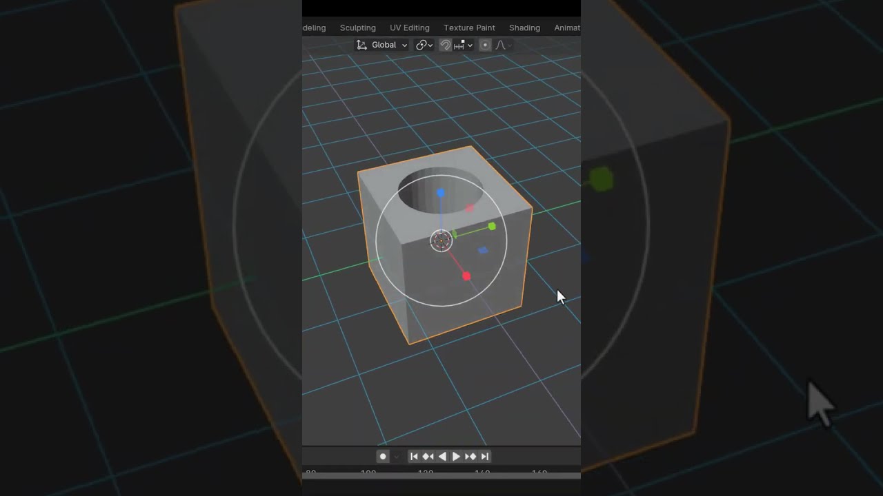 Blender Boolean Modifier Tutorial 3d Blender3d Blendertutorial 3dmodeling Tips