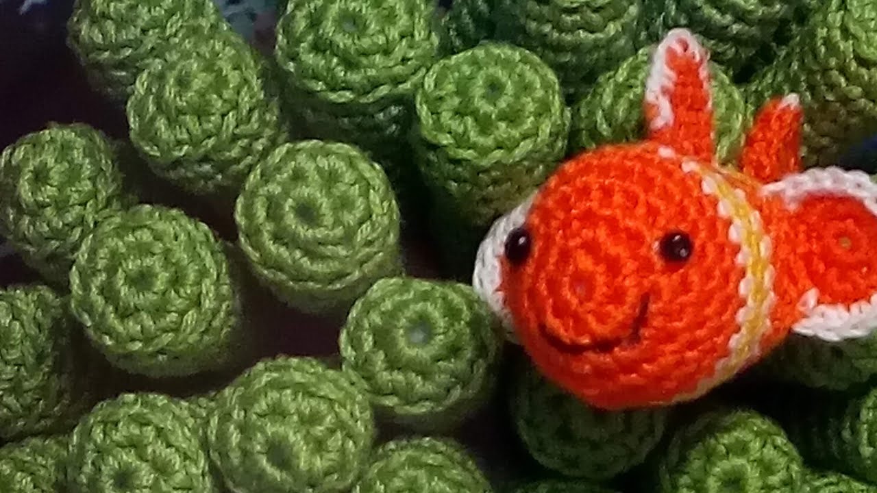 #Tutorial #Anemone verde #Acquario #Uncinetto - #Crochet #FishTank Green Anemon