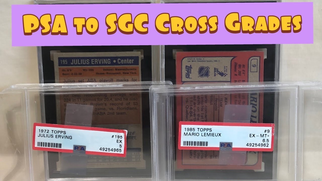 PSA to SGC Crossover - Dr J and Mario Lemieux Rookie Cards