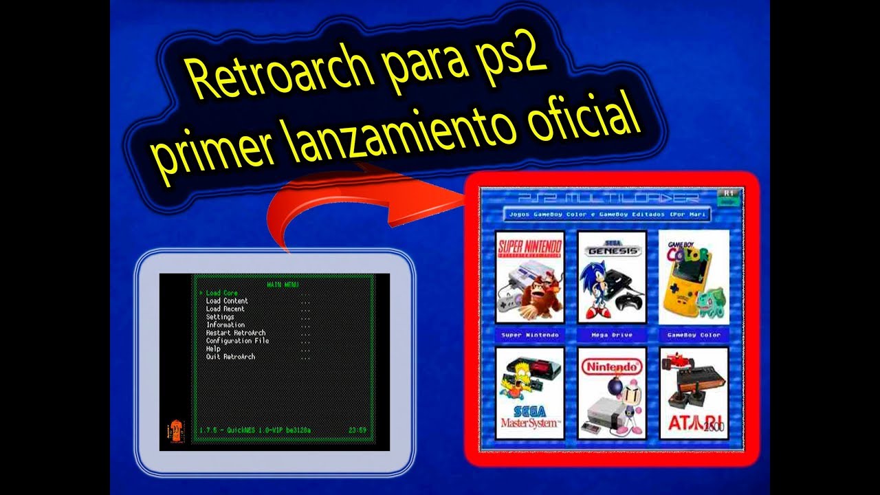 PS2 | RetroArch para ps2, ya es oficial | VERSIÓN BETA - YouTube