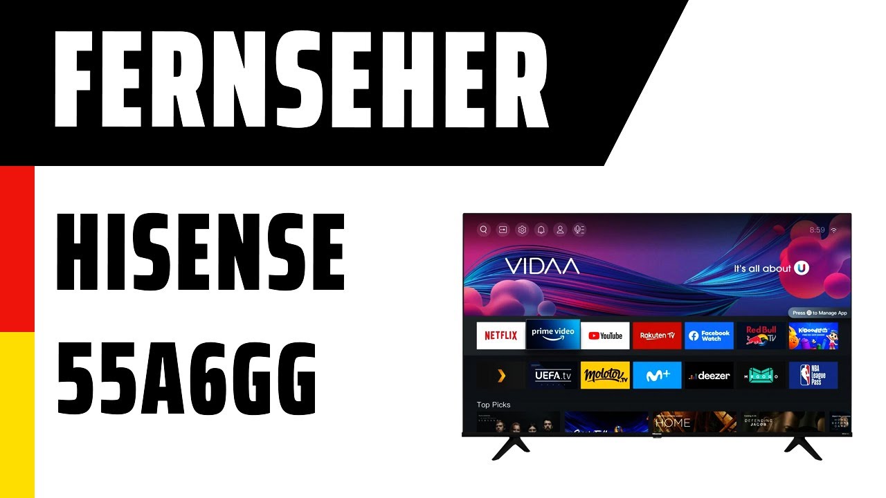 Fernseher Hisense 55A6GG (A6G) | Test | Deutsch - YouTube