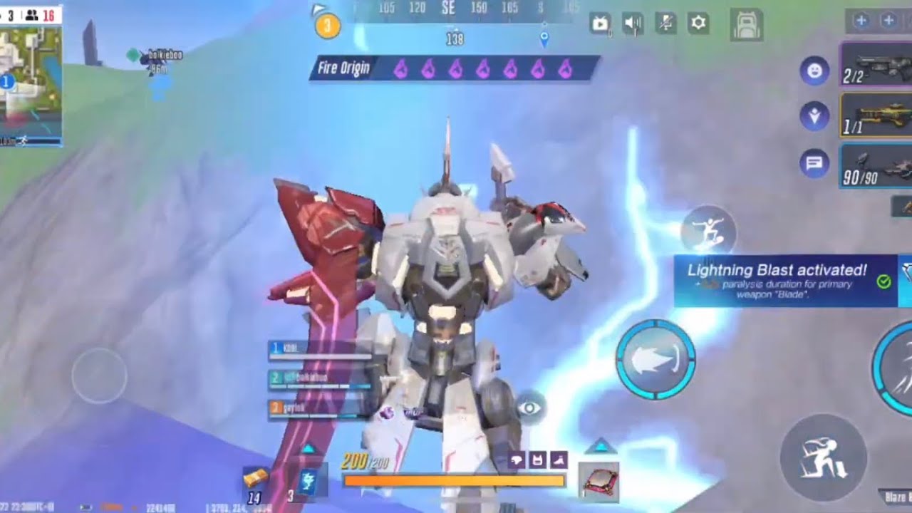 Super Mecha Champions - Arthur powers up to SS-Ex Form