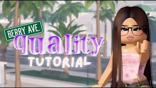 QUALITY TUTORIAL FOR BERRY AVENUE!! HOW TO GET FREE CAM + BLURRED BACKGROUND + MORE!!