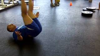 Roll over to V sit.MOV