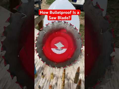 Saw Blade Bulletproof? #gun #shotgunshell #civtac #demolitionranch