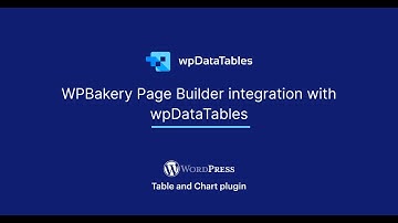 WPBakery Page Builder integration with wpDataTables