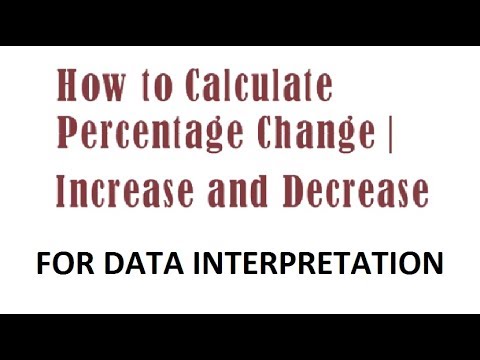 How to Calculate Percentage Increase in Data Interpretation - YouTube