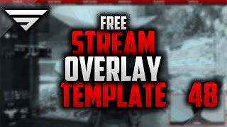 Free Twitch Overlay Template | #48 | Editable | Photoshop CC | Seangraphicx