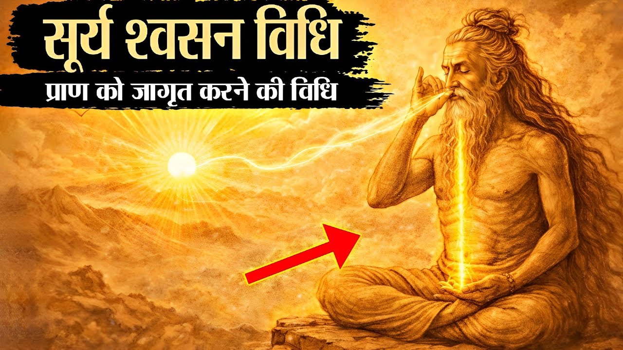 सूर्य श्वसन विधि : सौर प्राण को जागृत करने की विधि | Ancient Yogic Pranayama Explained |Monk Stories