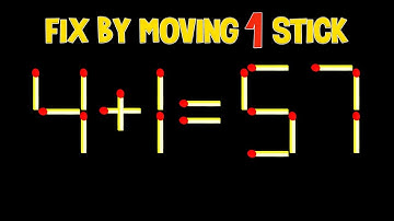 20 Difficult Matchstick Puzzles Only People with High IQ Can Solve!