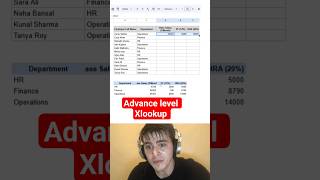 Advance level xlookup . #excel googlsh #googlesheets #officehacks