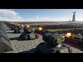 CYLINDER TURRET, ROYAL PANZER &amp; T45 SHOTGUN VS 3100000 GIANT TROLL &amp; ALIEN ARMY !! UEBS 2