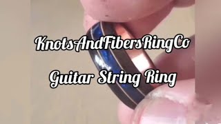 How I make a Bentwood Guitar String Ring - KnotsAndFibersRingCo