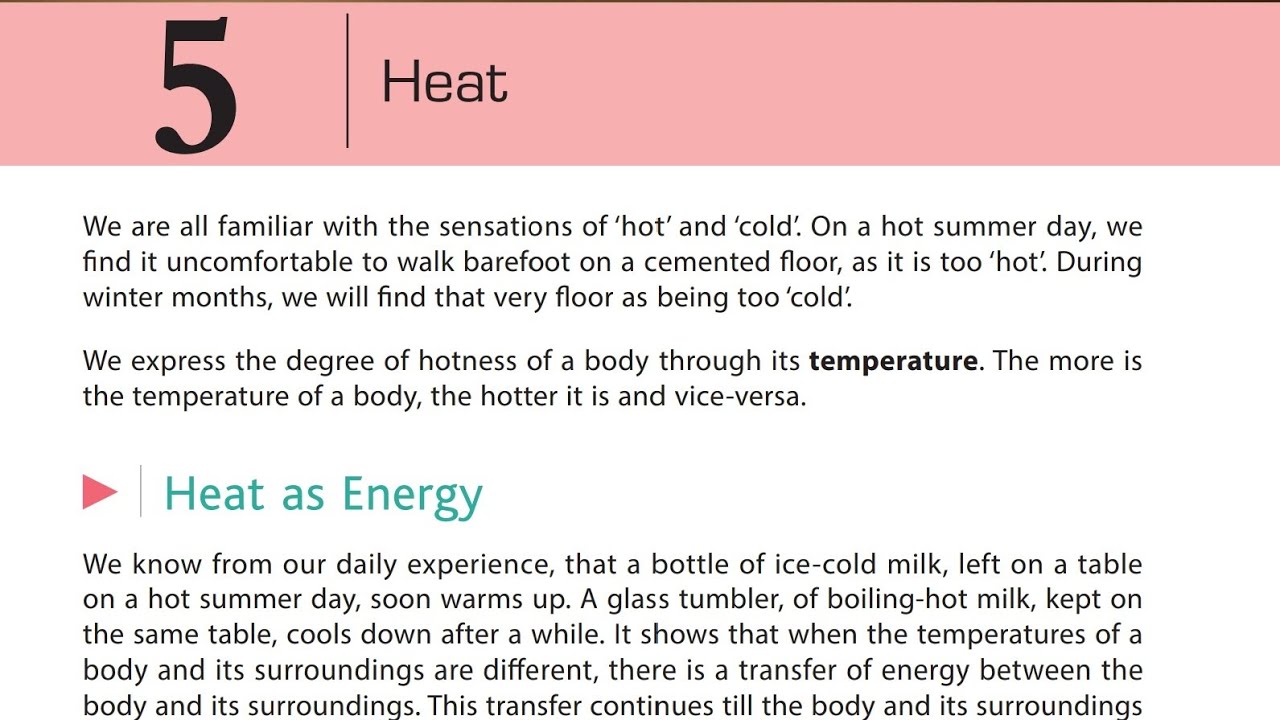 case study on heat class 7