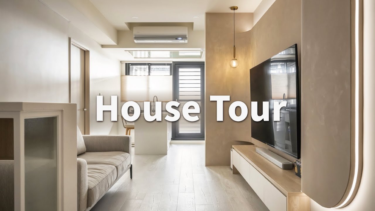 21坪韓系奶油風！全室智慧開關 高坪效3房2廳溫馨裝潢｜House Tour EP 9