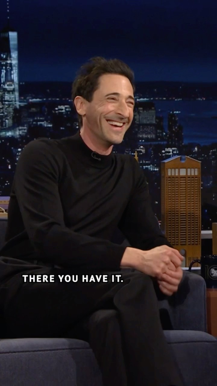 #AdrienBrody’s extensive prosthetics for #TheBrutalist led to a silly mistake ? #FallonTonight