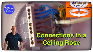 3 Plate Loop-in Method Ceiling Rose Connections Explained in a Domestic Dwelling (Wiring Diagram)