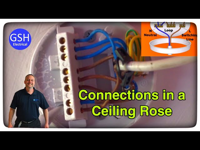 Looped-in lighting wiring - the ceiling rose