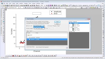 Graphing: Origin 9: Insert Data Info with Plot Index