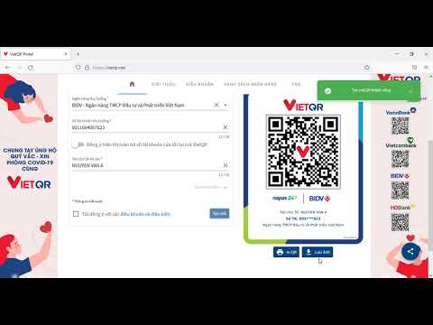 Chuyển tiền nhanh bằng mã QR (nội bộ và liên ngân hàng), không cần nhập số tài khoản - Phần II.