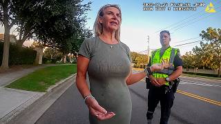 Drunk Karen Attacks Police After Causing Huge Car Accident