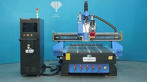 Blue Elephant 1325 ATC CNC machine with DHTN  CCD and oscillating knife for Ecuadorian customer