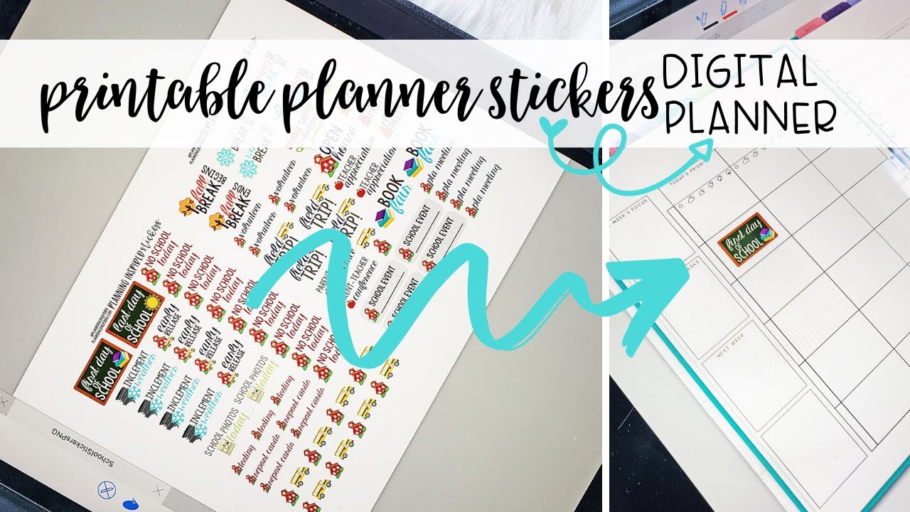 Video Post Reminder Printable Planner Stickers ECLP 