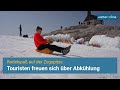 Rodeln auf der Zugspitze - Perfekte Abkühlung