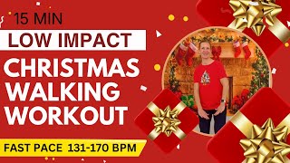 15-Min Christmas Walk Workout | Low Impact, Fast, All Standing!