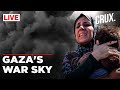 Intense Explosions Rock Gaza - Dramatic Footage of Smoke-Filled Skies and Ongoing Attacks