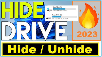 How To Hide and Unhide Drive in Windows 10 | Hard Drive ko Hide and Unhide kaise kare