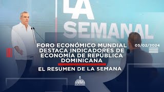 Foro Económico Mundial destaca indicadores de economía de República Dominicana