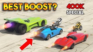 GTA 5 ONLINE : WHICH HAS STRONGEST BOOST? (OPPRESSOR MK II, VIGILANTE, SCRAMJET, ETC) [400k Special]