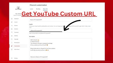 How to Make YouTube Custome URL or YouTube Handle || Get YouTube Custom URL New Update
