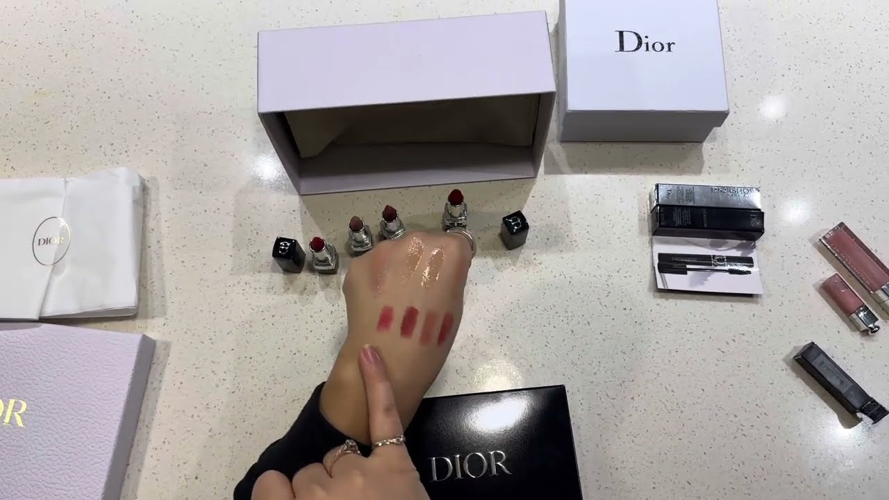 Unboxing New Dior Products | Rouge Dior Lipstick & DIOR ADDICT LIP  