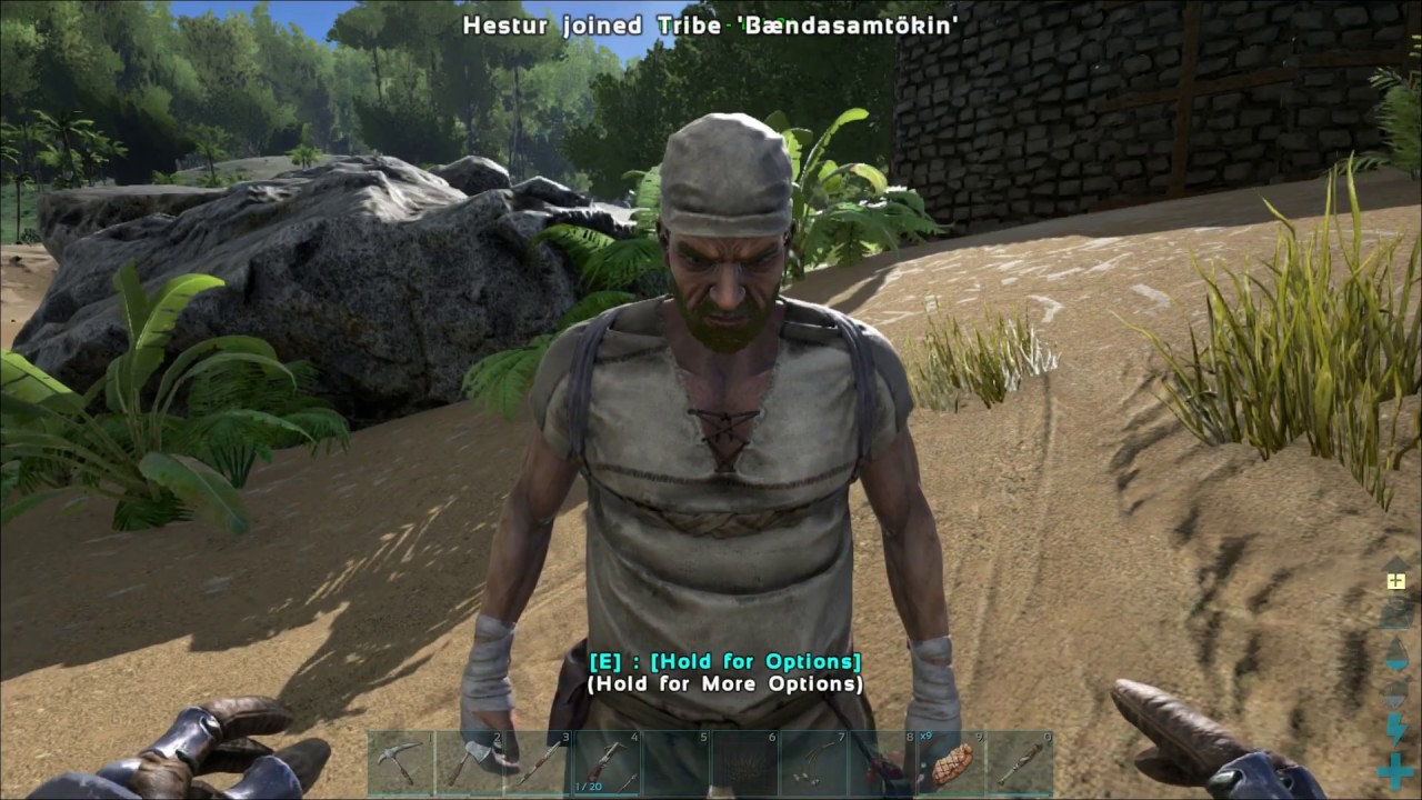 How To Recruit Someone To Your Tribe Ark Survival Evolved Youtube