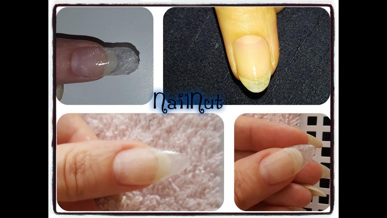 Extend A Nail Without A Tip Or Form - YouTube