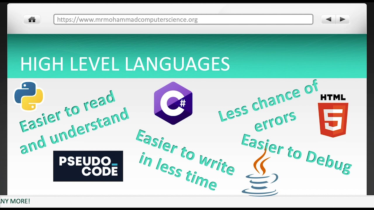 High vs low Level Languages - YouTube
