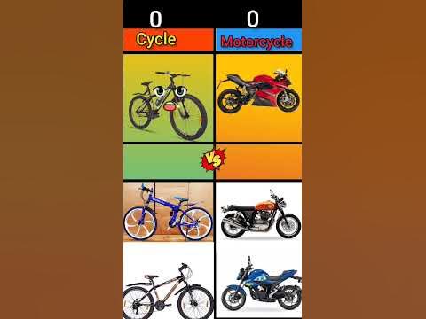 difference between bicycle and motorcycle