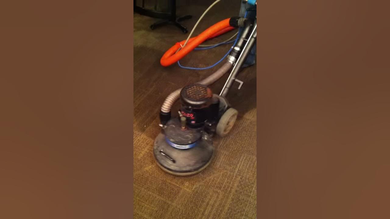 Hydramaster RX20 Rotary Carpet Cleaning Machine In Action YouTube