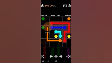 How To Solve Flow Free Bridges Sampler Level 29 7x7 Board Medium Walk Through Solution Walkthrough