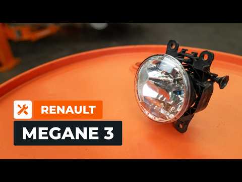 How to change a headlight bulb and fog lamp on the RENAULT MEGANE 3 [AUTODOC TUTORIAL]